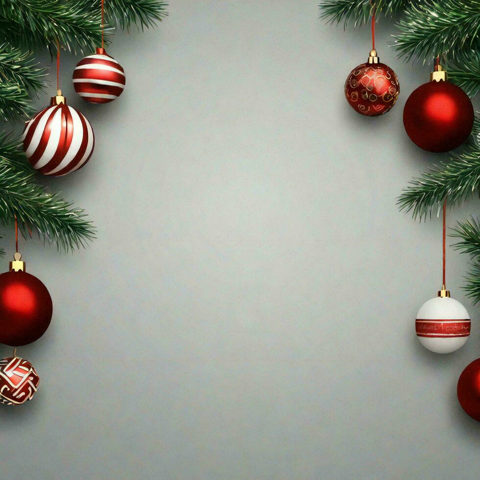 AI generated Christmas Holidays Banner Background photo