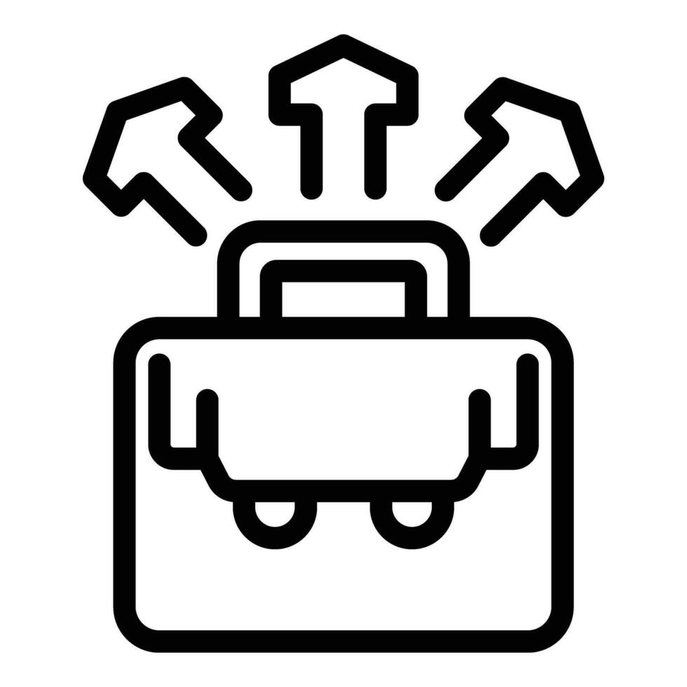 Business decision making icon outline vector. Corporate problem solving vector