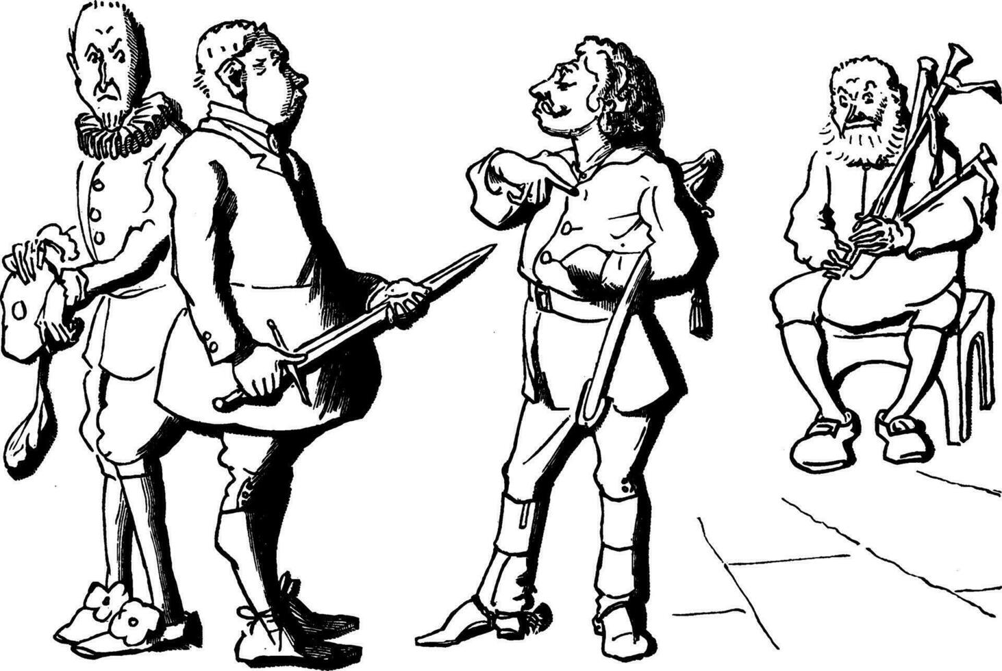 Young Lochinvar, vintage illustration vector