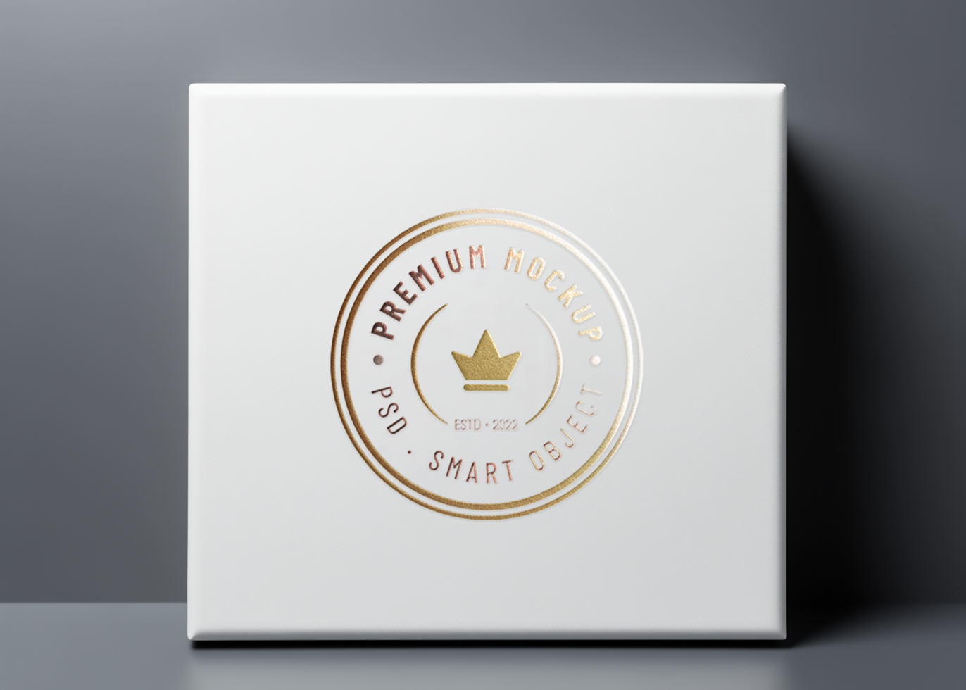 AI generated Editable product logo mockup PSD template