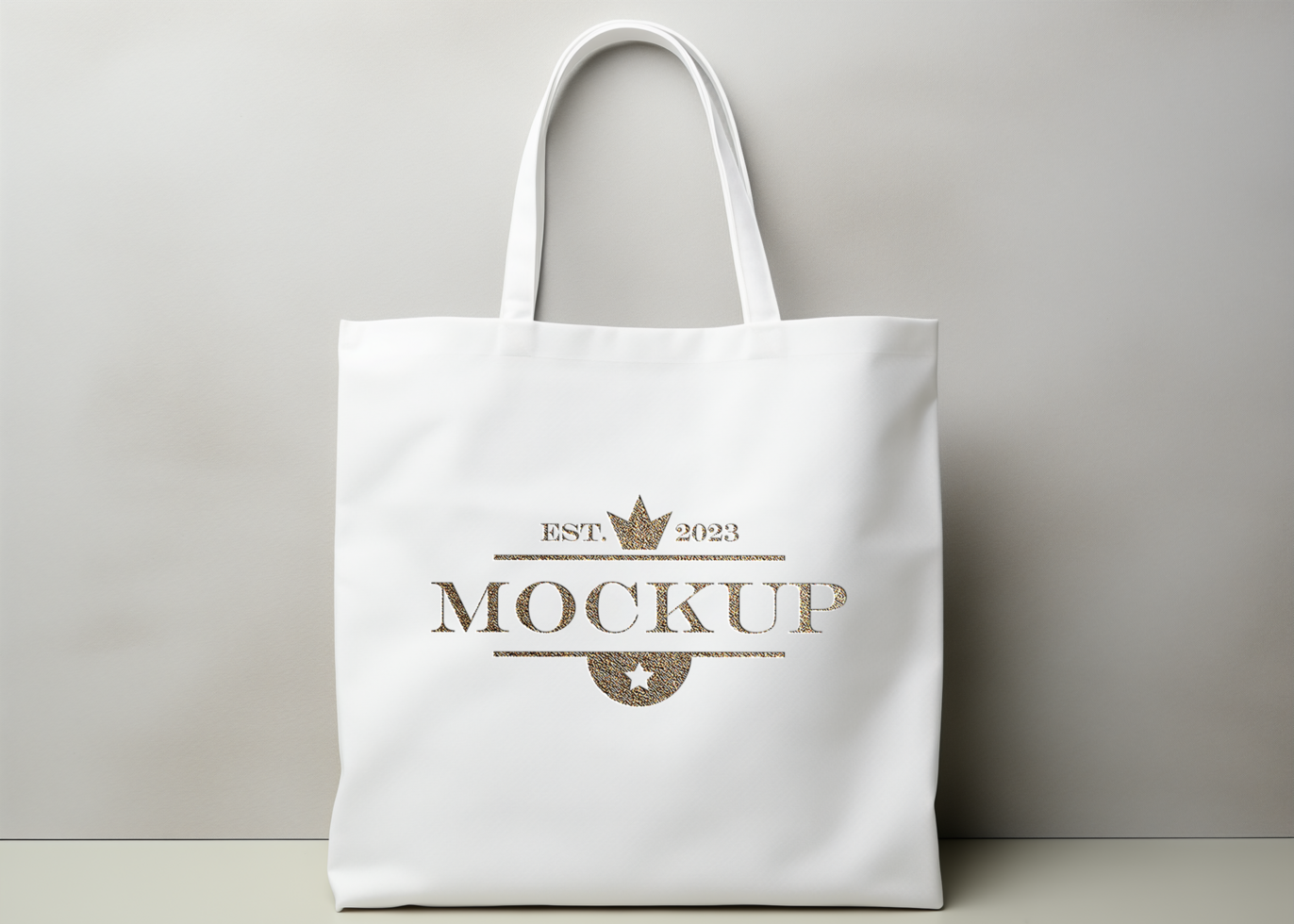 AI generated Editable product logo mockup PSD template