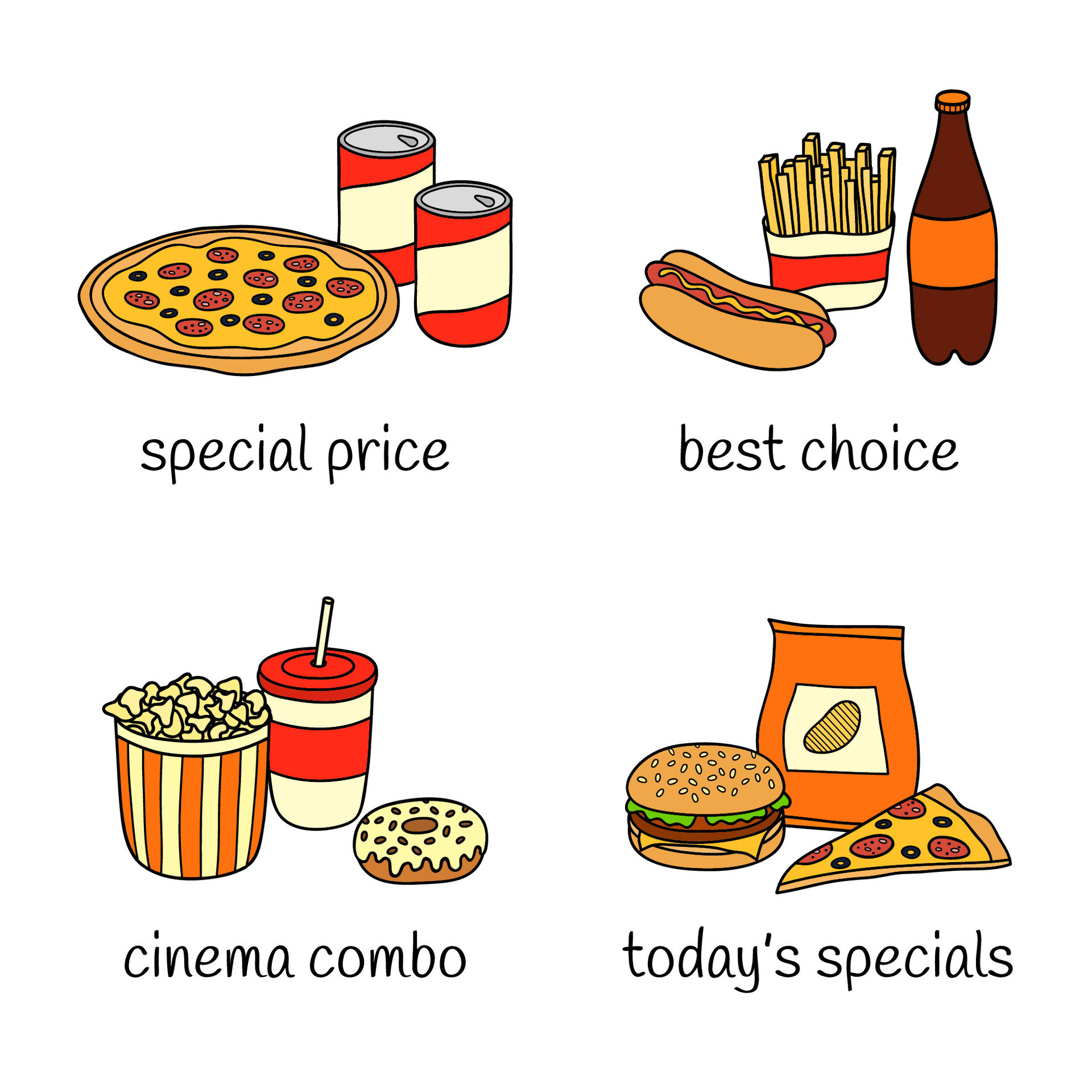 Different Groups Of Fast Food Meals 35485425 Vector Art At Vecteezy different-groups-of-fast-food-meals-35485425-vector-art-at-vecteezy