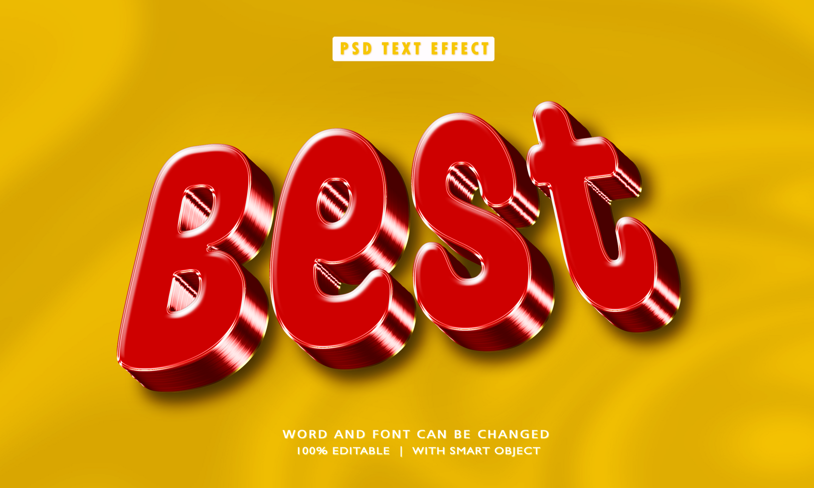 Best 3D Editable Text Effects psd