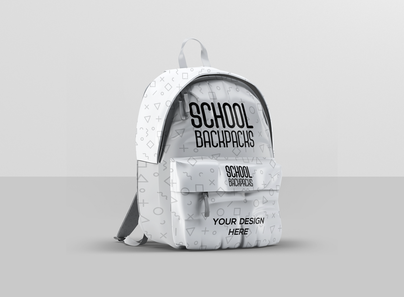 School Backpacks Mockup psd