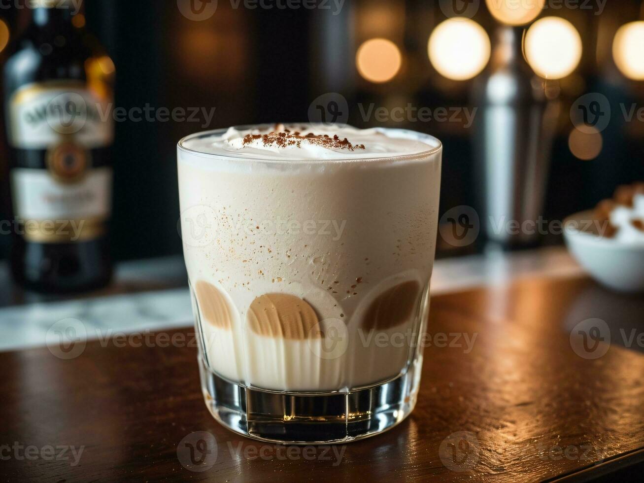 AI generated Elegant St. Petersburg Soiree with Creamy White Russian Delight. AI Generated. photo