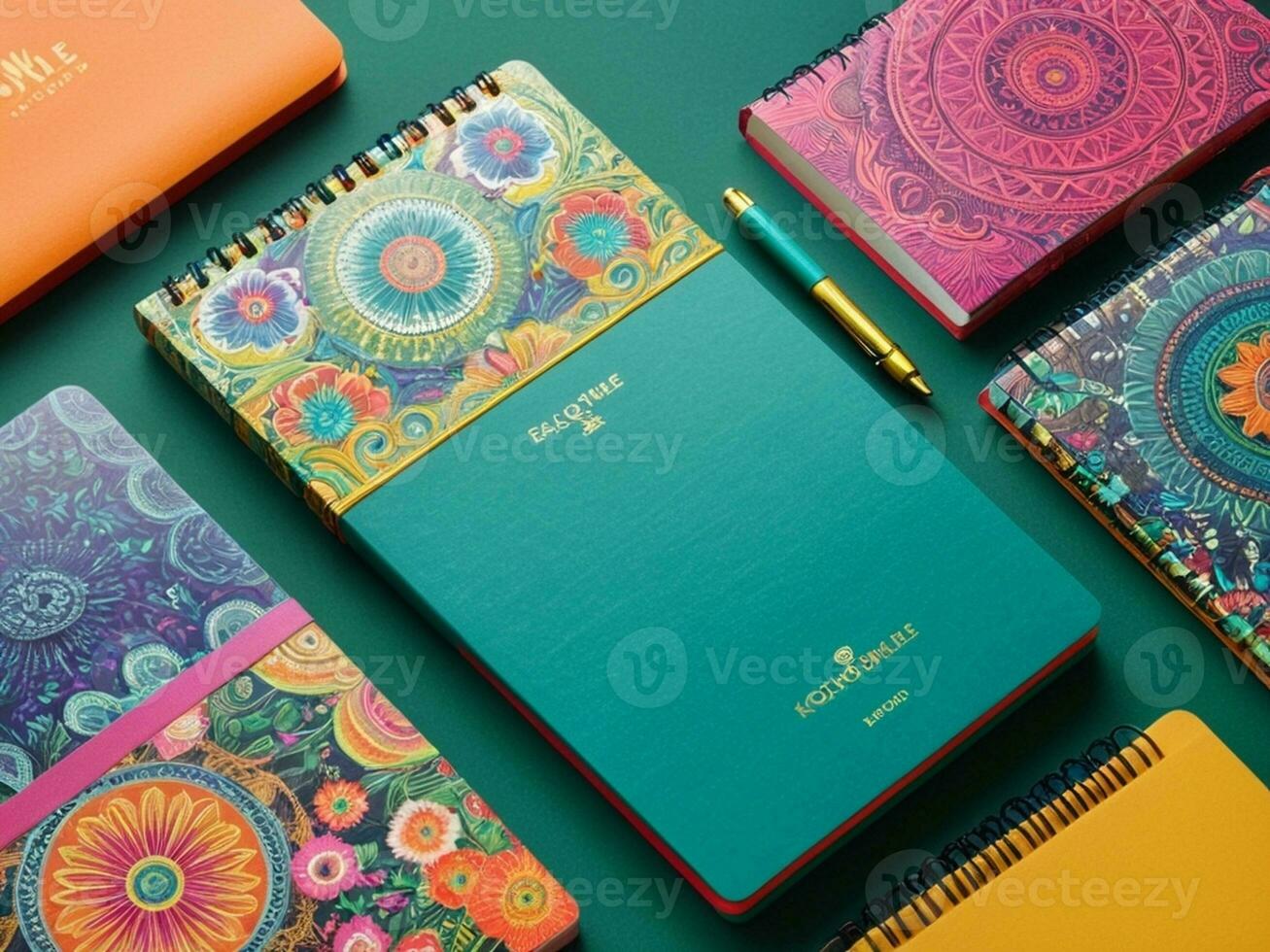 AI generated Get Creative and Stay Organized with Charming Stationery Essentials. AI Generated. photo