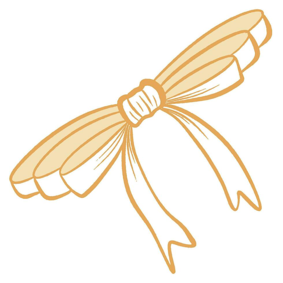 Three Ply Yellow Ribbon vector