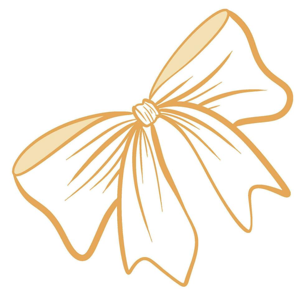 Sweet Yellow Ribbon vector