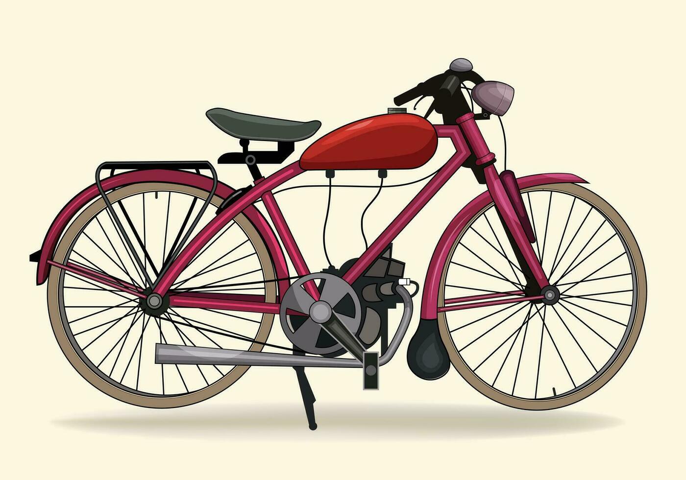 vintage motorcycle unique vector for background design.