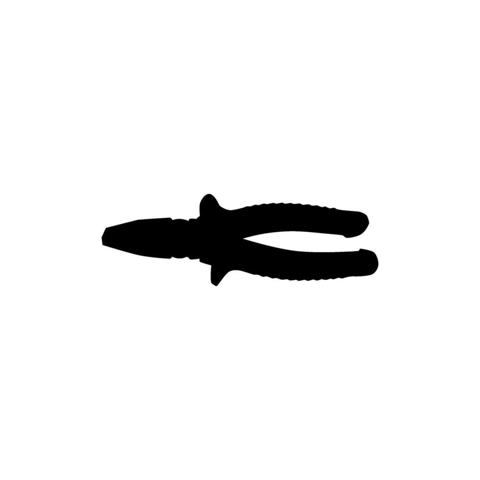 Pliers Silhouette, Flat Style, can use for Pictogram, Logo Gram, Art Illustration, Apps, Website, Icon, Symbol or Graphic Design Element. Vector Illustration