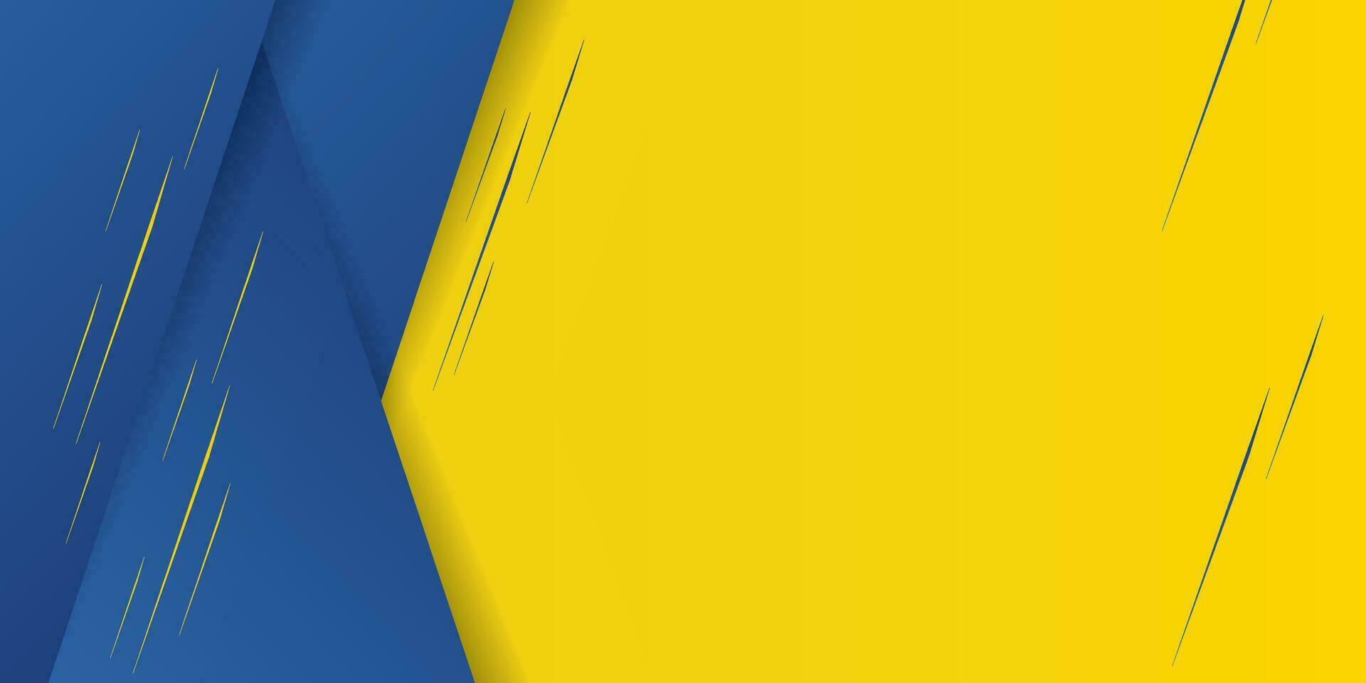 gráfico futurista hipster moderno de fondo abstracto. fondo amarillo con rayas. diseño de textura de fondo abstracto vectorial, póster brillante, ilustración de vector de fondo amarillo y azul de banner.