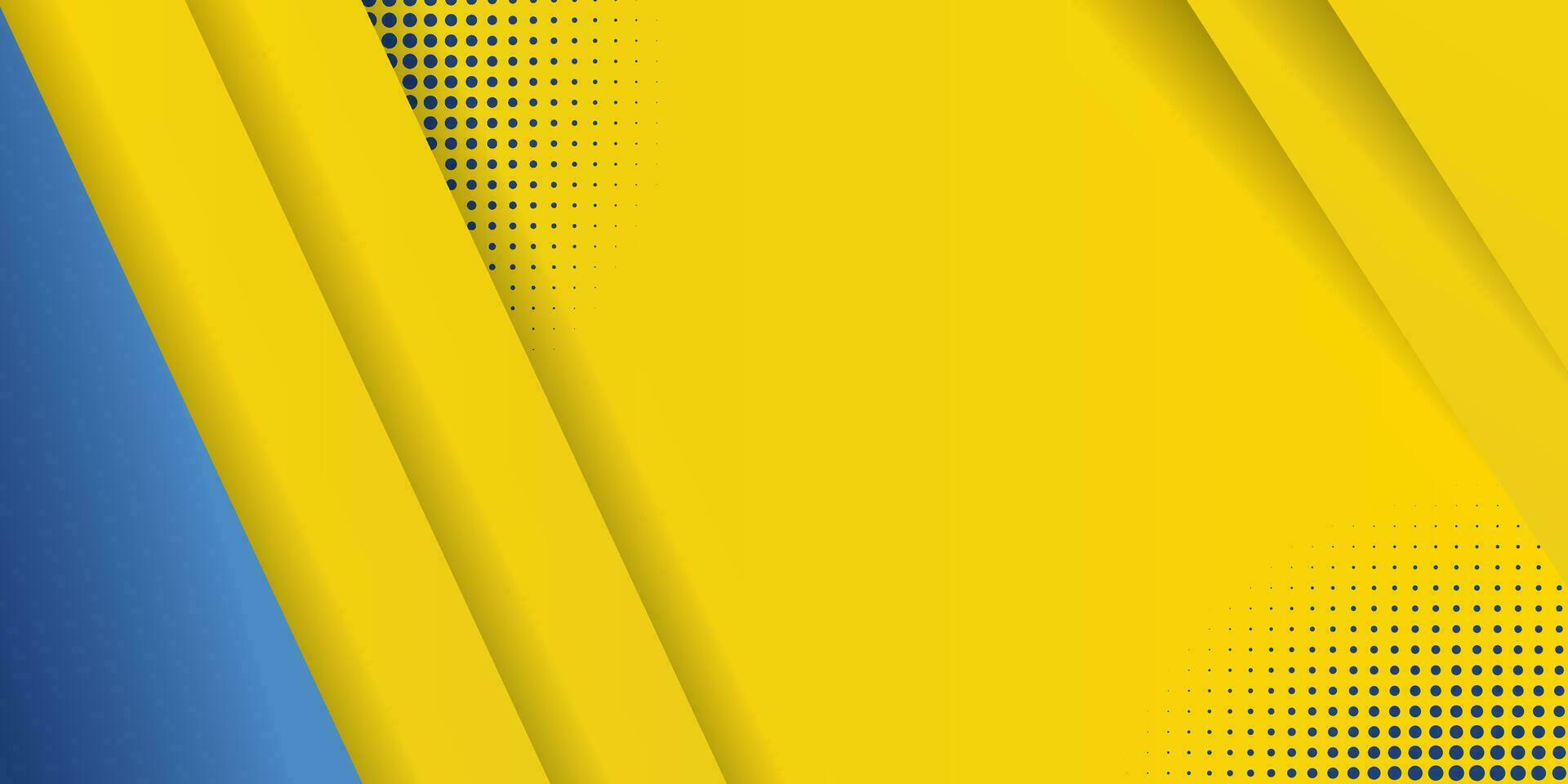 gráfico futurista hipster moderno de fondo abstracto. fondo amarillo con rayas. diseño de textura de fondo abstracto vectorial, póster brillante, ilustración de vector de fondo amarillo y azul de banner.