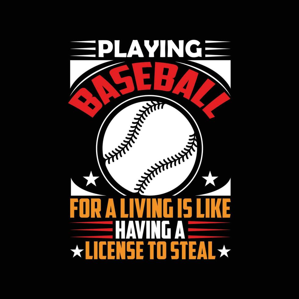 Baseball t shirt design vector