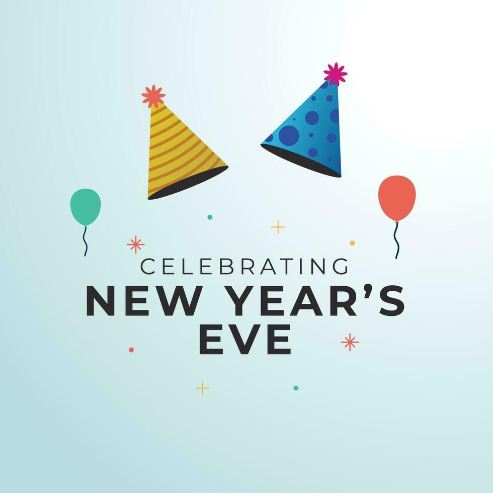 New Year's Eve design template great for celebration usage. New year poster template. vector eps 10. banner template.