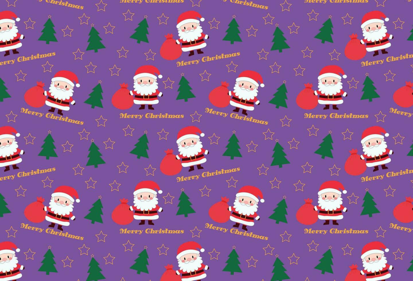 Christmas pattern, with Santa Claus and elements, ideal for backgrounds, textures, fabrics vector