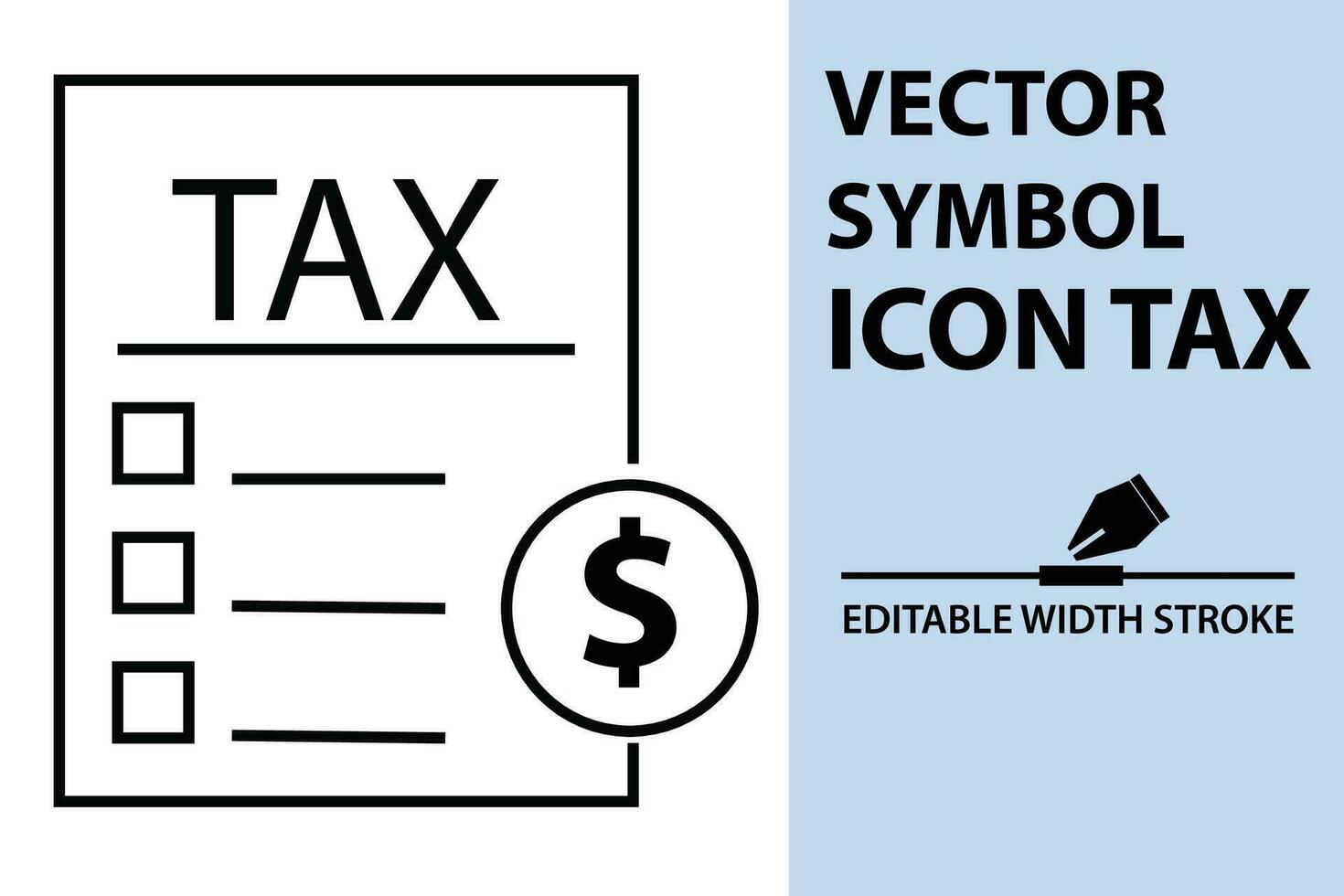 vector icon symbol line art tax illustration