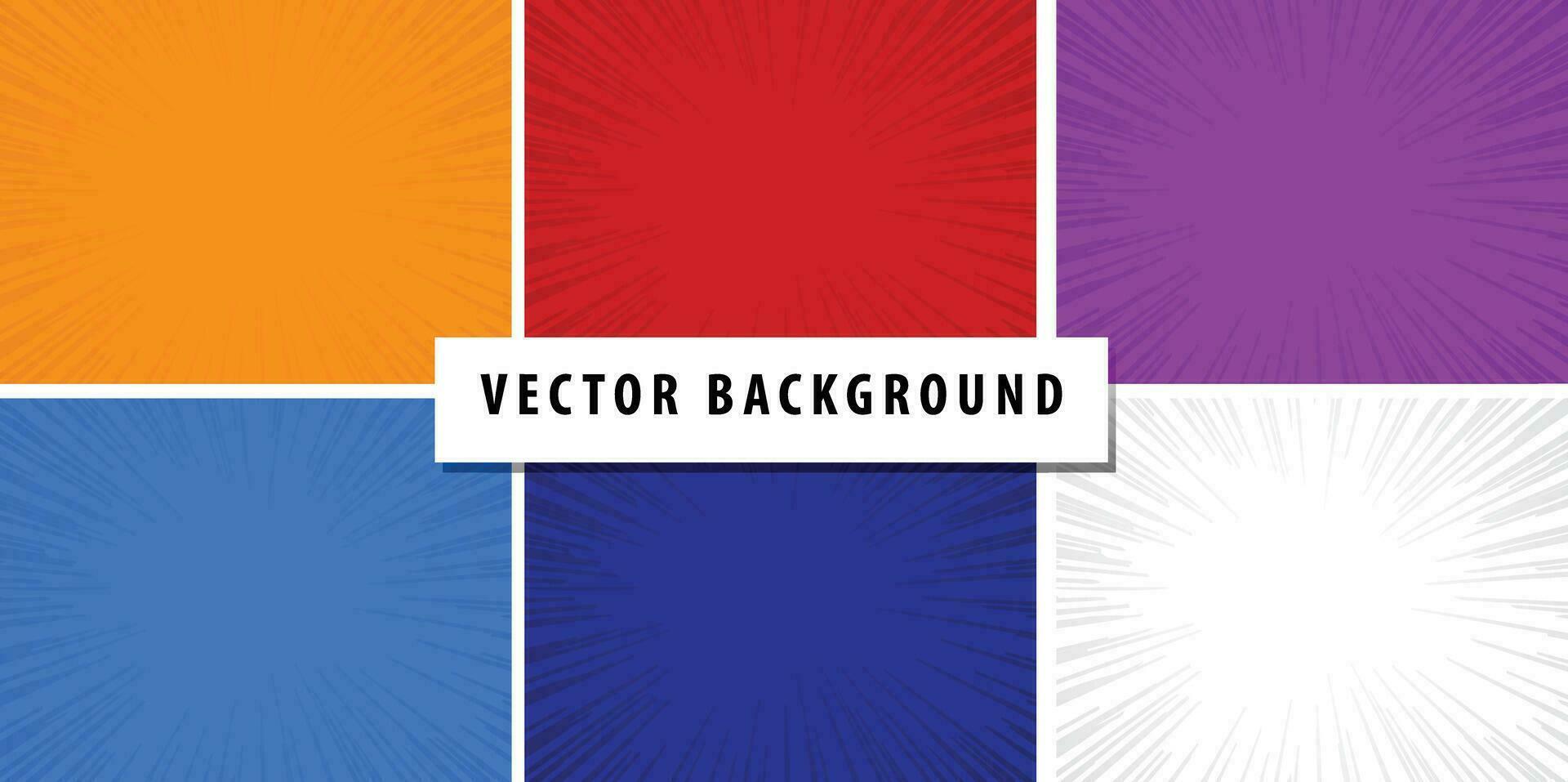 vector collection of bursting comic strip page backgrounds with bright colors, a collection of background templates for comics, designs and thumbails or banners