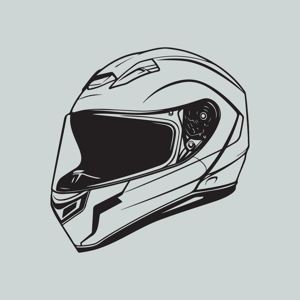 casco vector imagen, casco en un blanco antecedentes