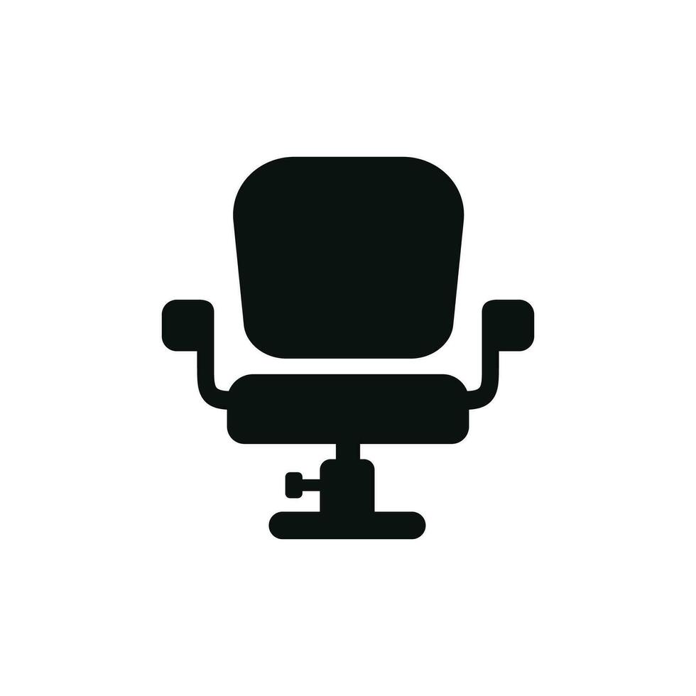 Barber chair icon isolated on white background vector