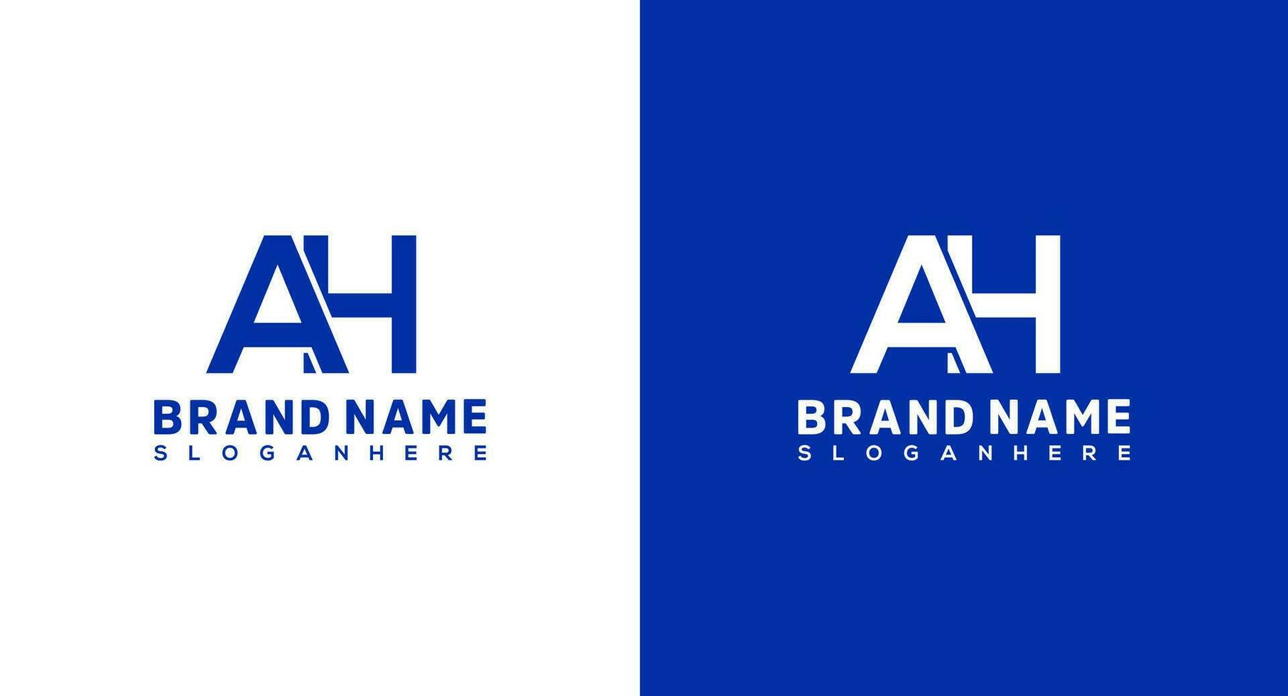 Letter AH Logo Design Template, Graphic Alphabet Symbol for Corporate Business Identity vector