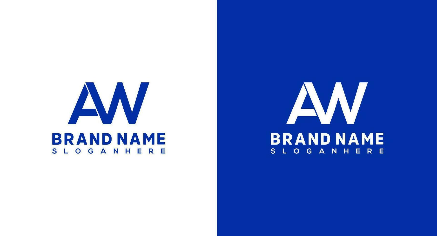 Initial Letter AW Logo Design Vector Template. Graphic Alphabet Symbol for Corporate Business Identity