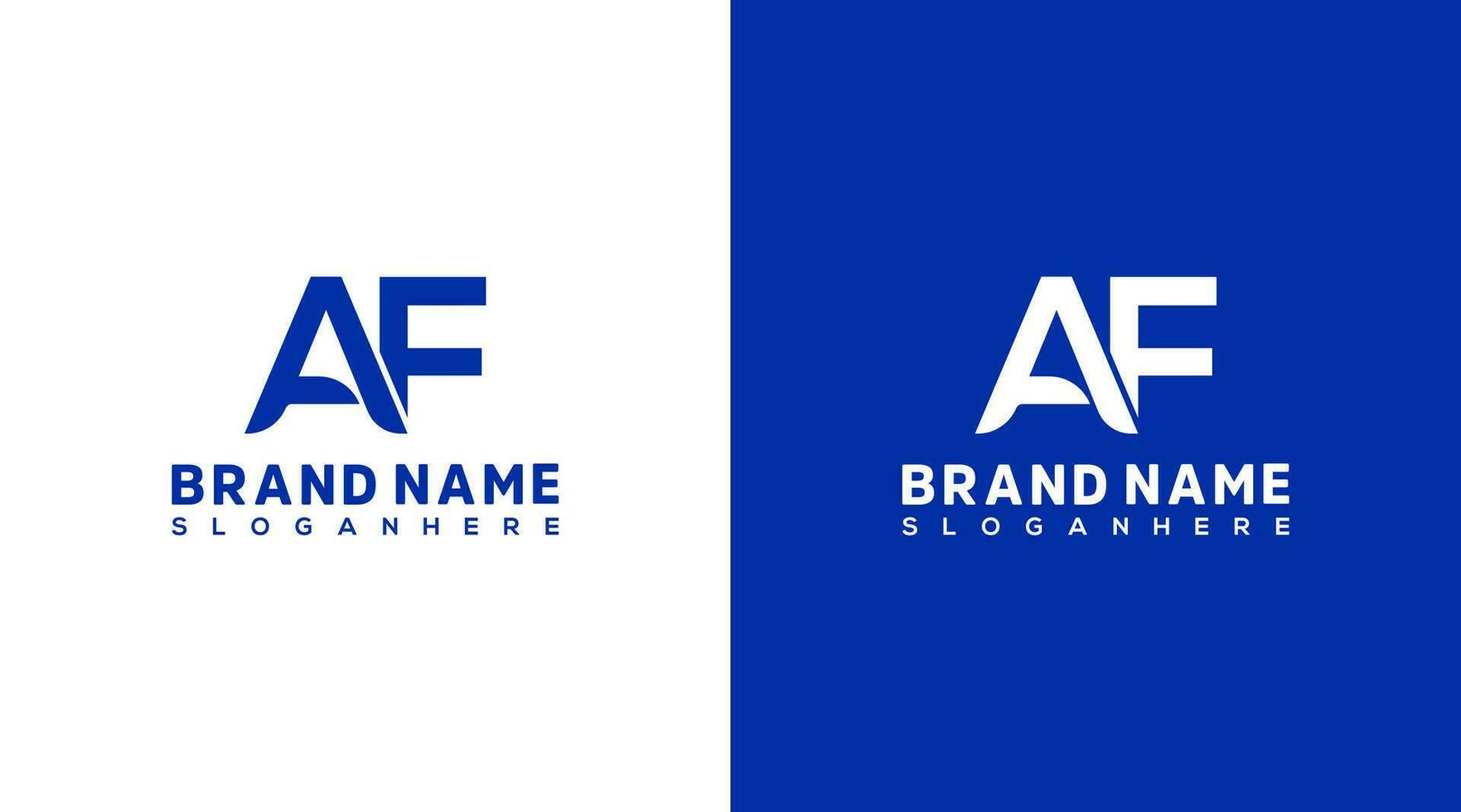 Letter A F logo design. This logo is very suitable for any kind of business or industry that is engaged in any field. vector
