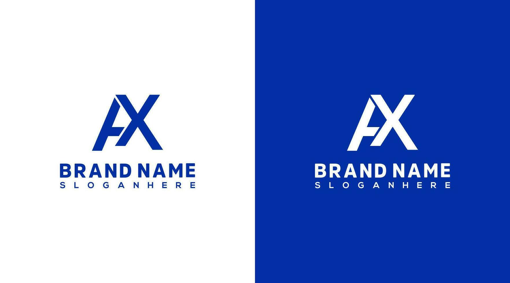 Initial Letter AX Logo Design Template. Abstract Letter AX Logo Design vector