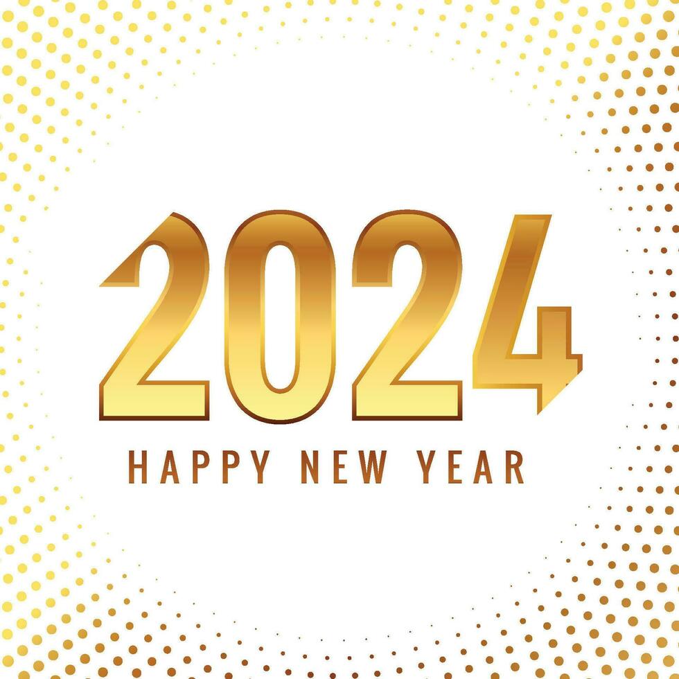 moderno números en un blanco antecedentes para 2024 nuevo año texto diseño vector