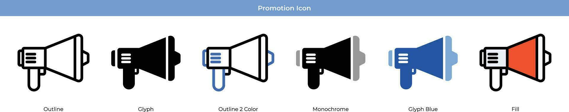 Promotion set with 6 style vector