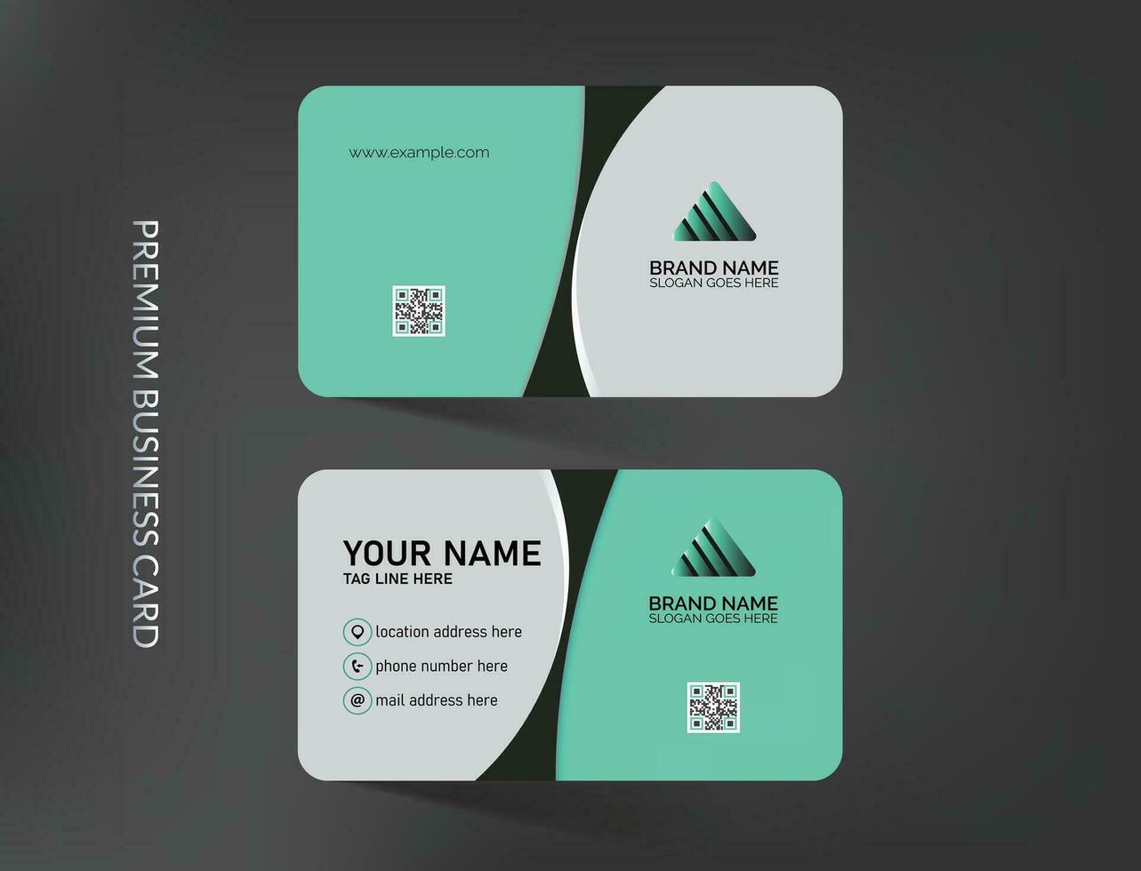 Elegant business card template,Corporate name card design vector