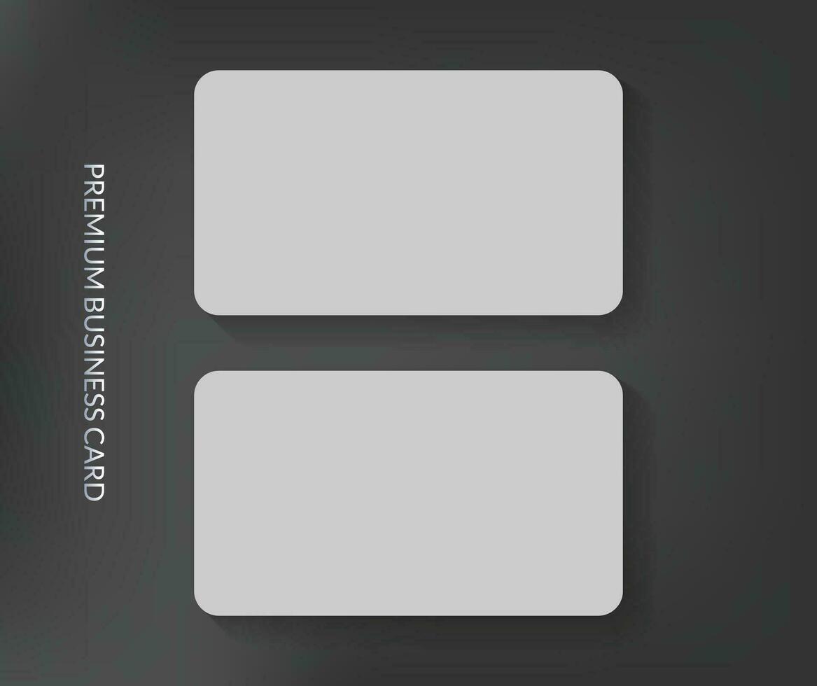 Business card mockup and visiting card mockup vector