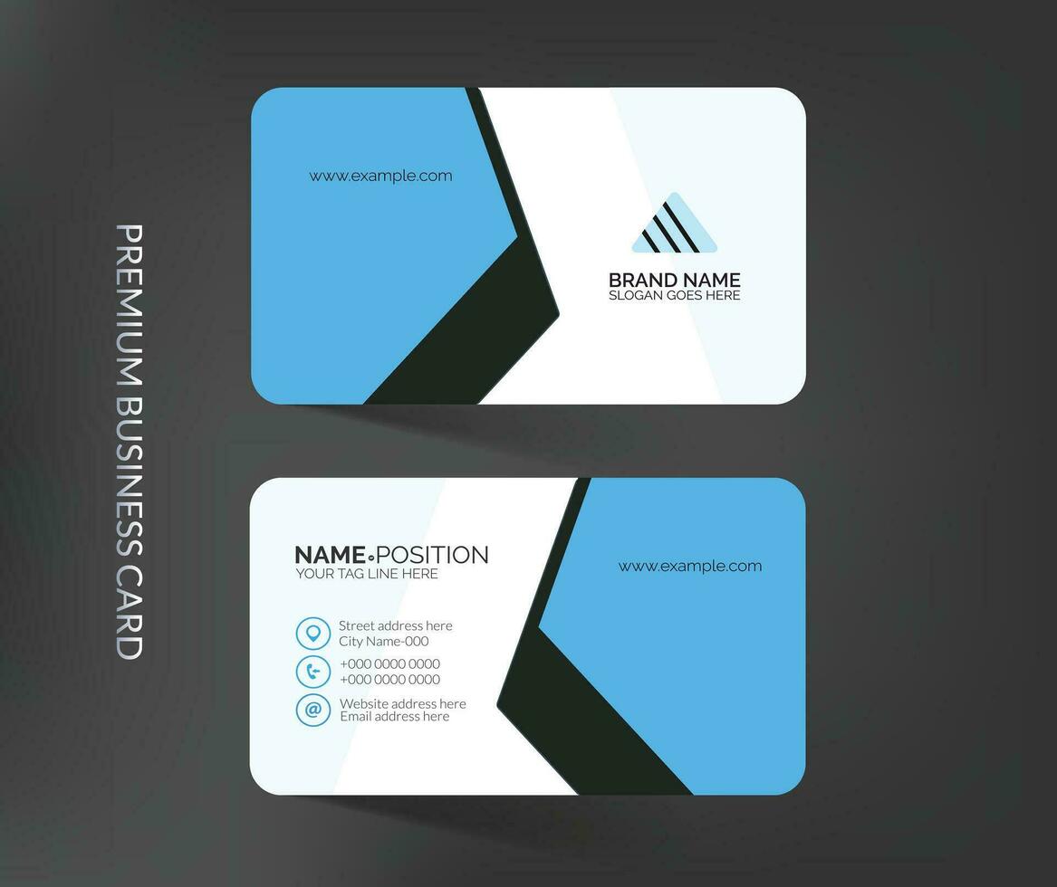 Elegant modern business card template layout vector