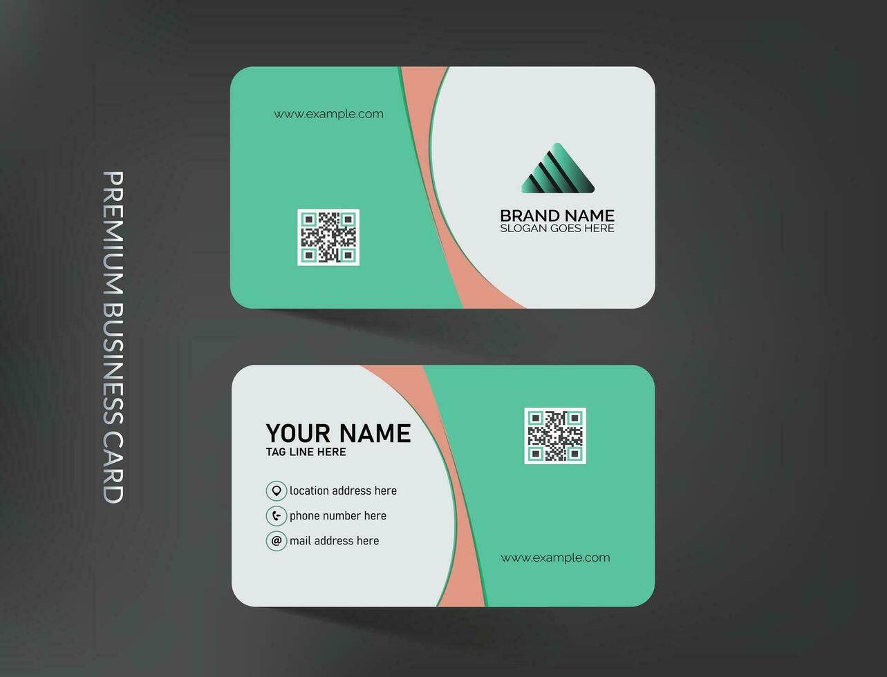 Elegant business card template,Corporate name card design vector