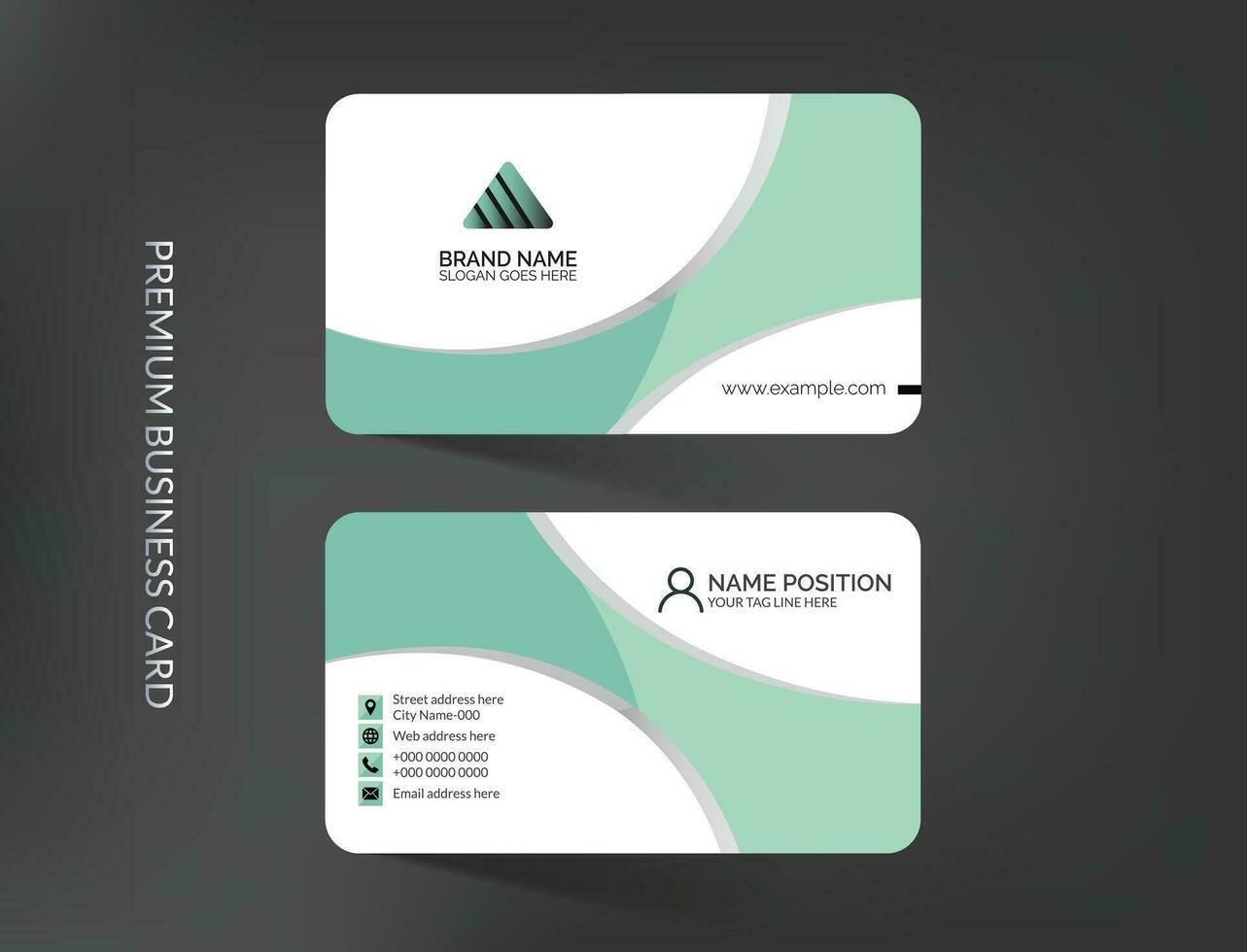 Elegant business card template design vector