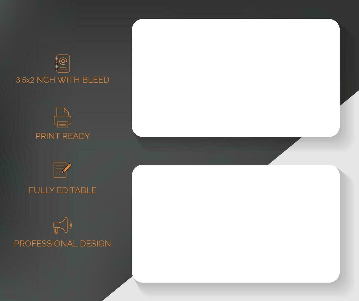 Business card mockup and visiting card mockup vector