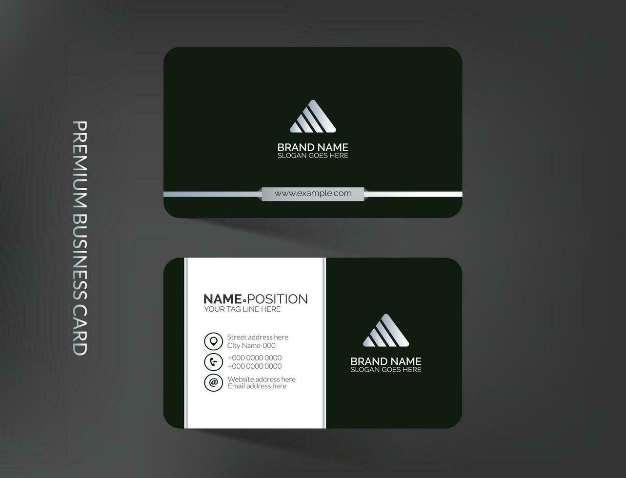 Creative business card template vector