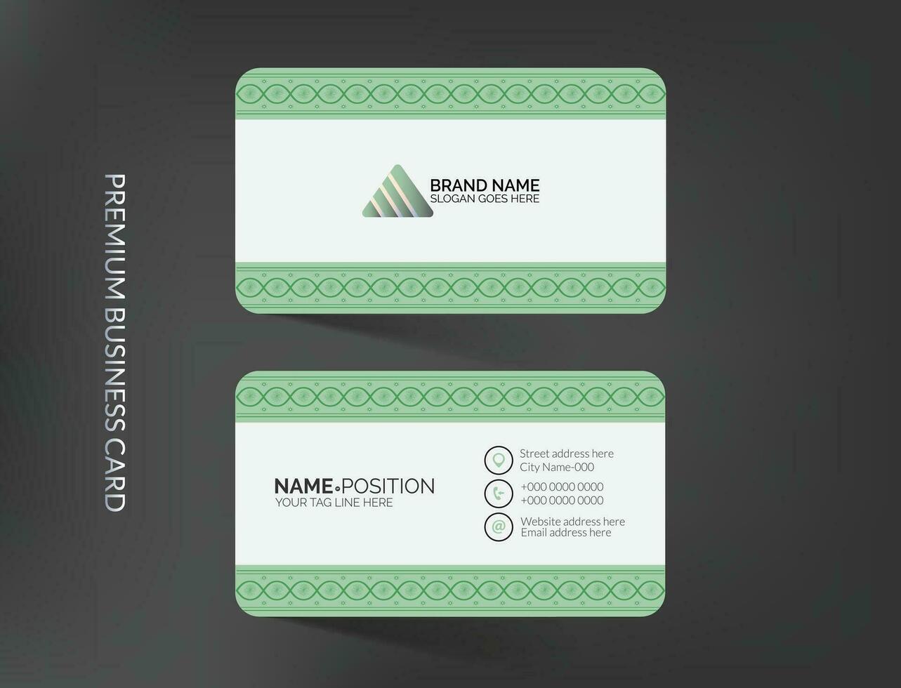 Modern business card template vector