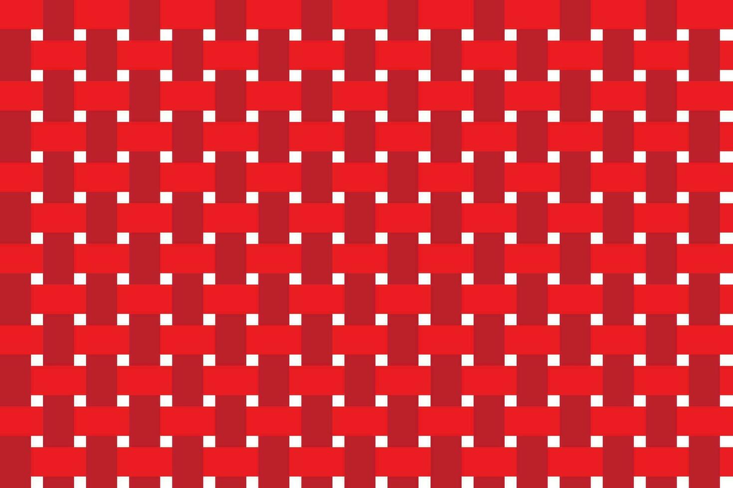 illustration of red ribbon woven pattern on dark white background. vector