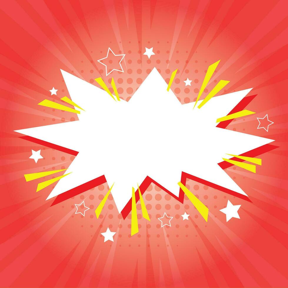 white red star for surprise shock sale promotion price tag design background vector