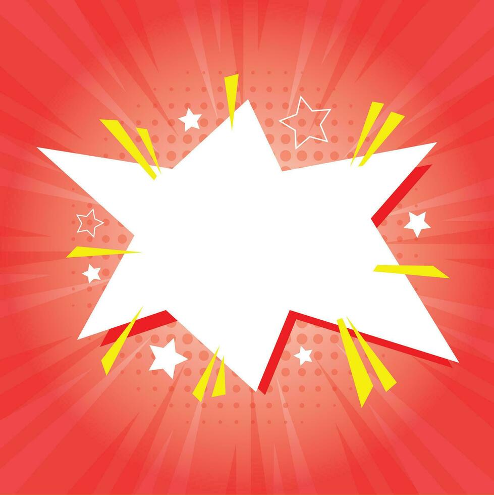 white red star for surprise shock sale promotion price tag design background vector