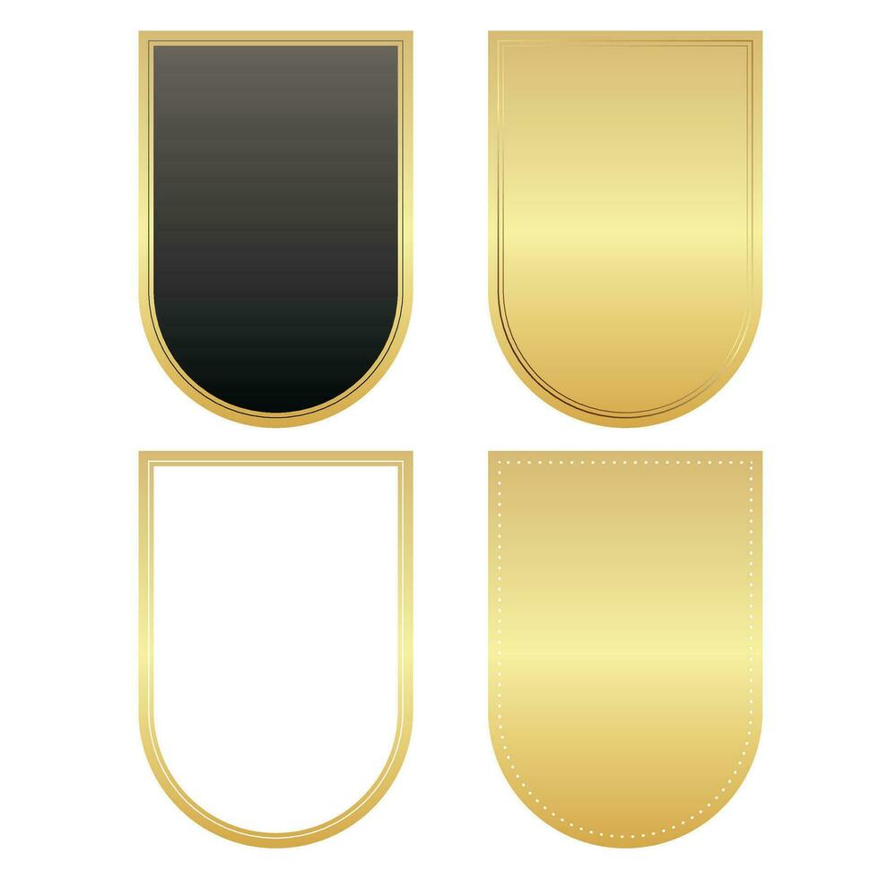 gold child tag badge label price vector design