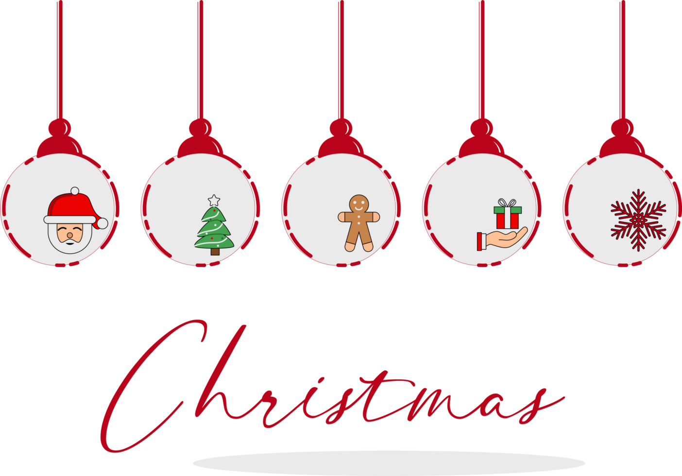 Merry Christmas Banner With Hanging Ball Decoration 35489196 PNG merry-christmas-banner-with-hanging-ball-decoration-35489196-png