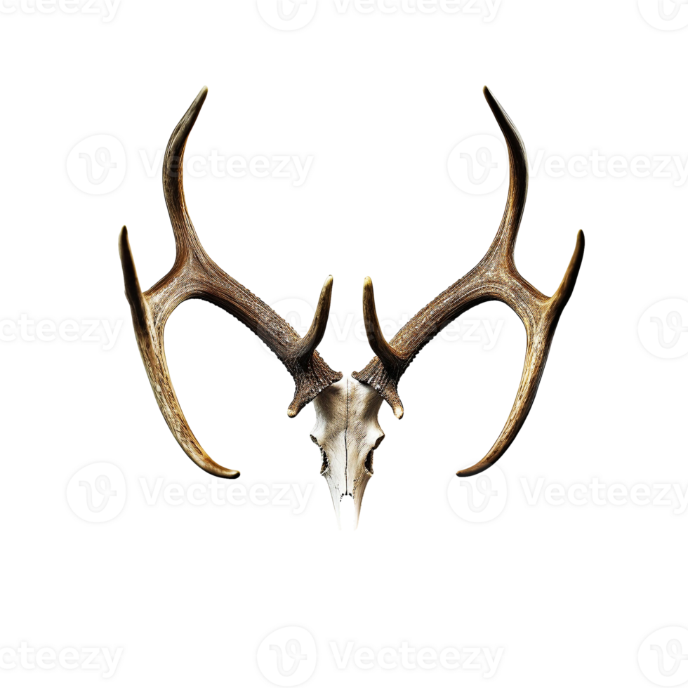 AI generated A antlers of a deer created with generative AI technology png