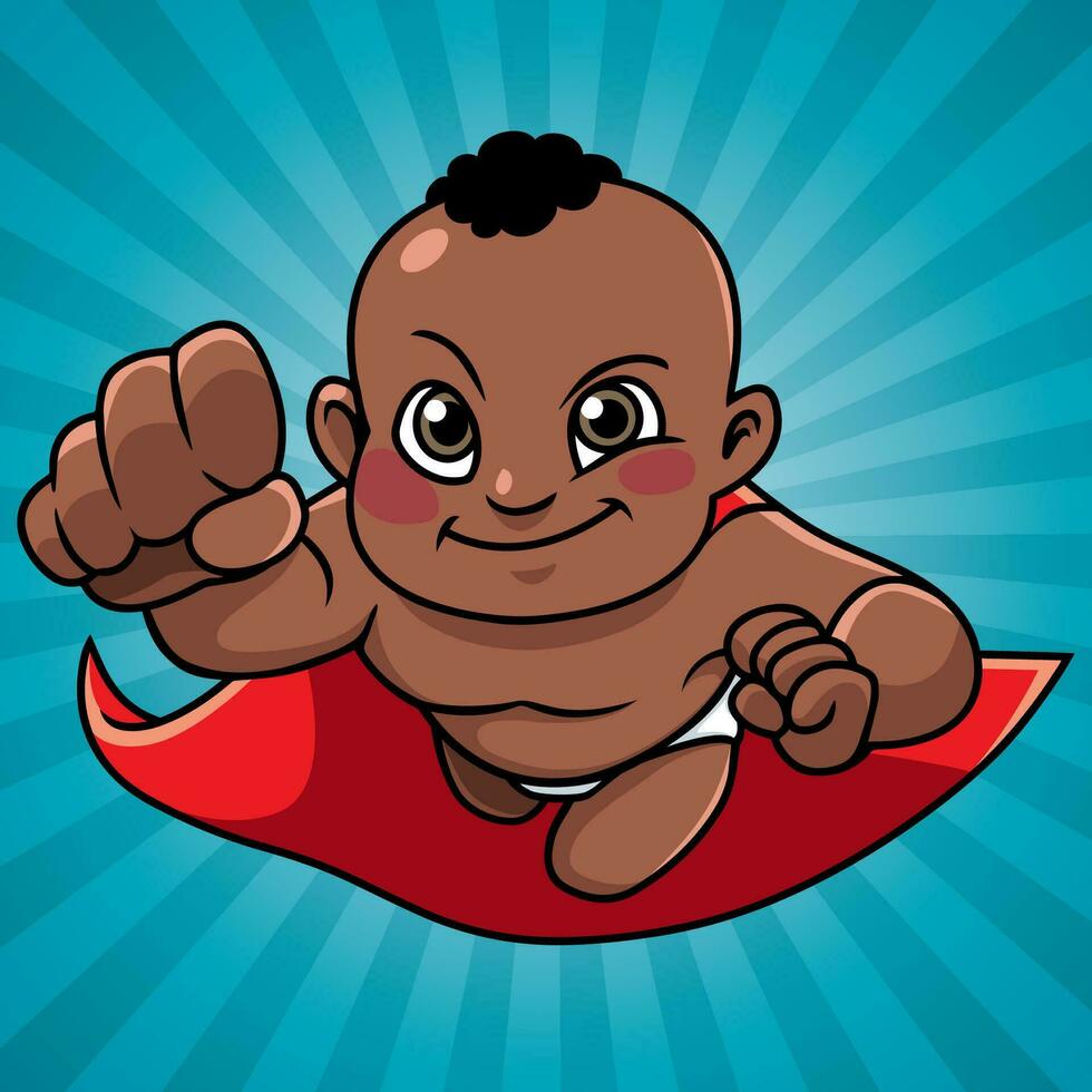 Super Baby Abstract Background Black vector