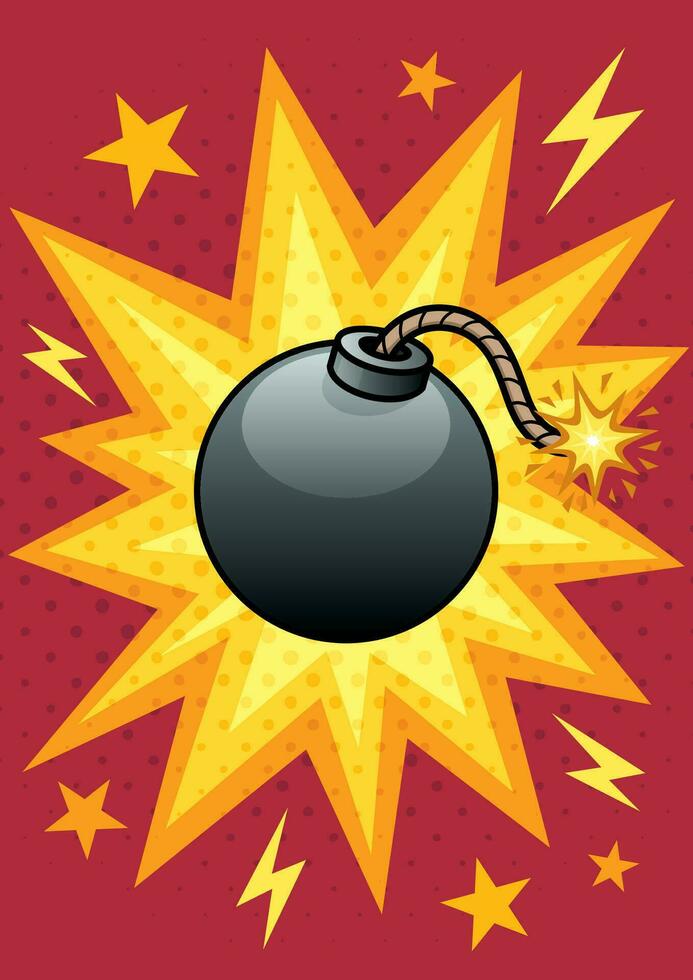 Bomb Cartoon Concept vector