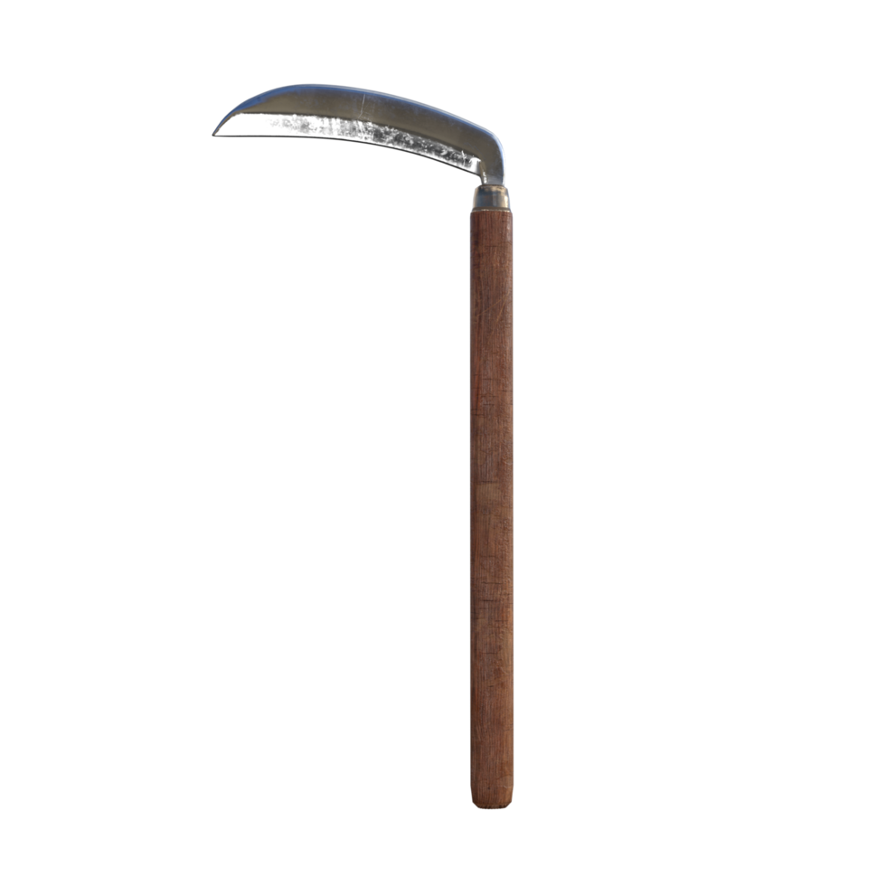 knife with a wooden handle on a transparent background png