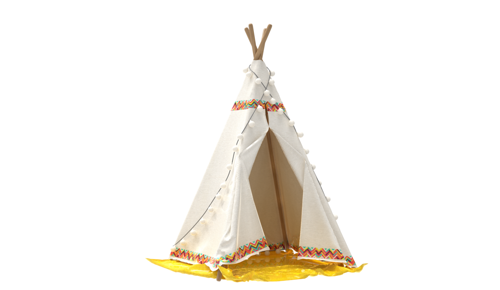 camping tente isolé 3d png
