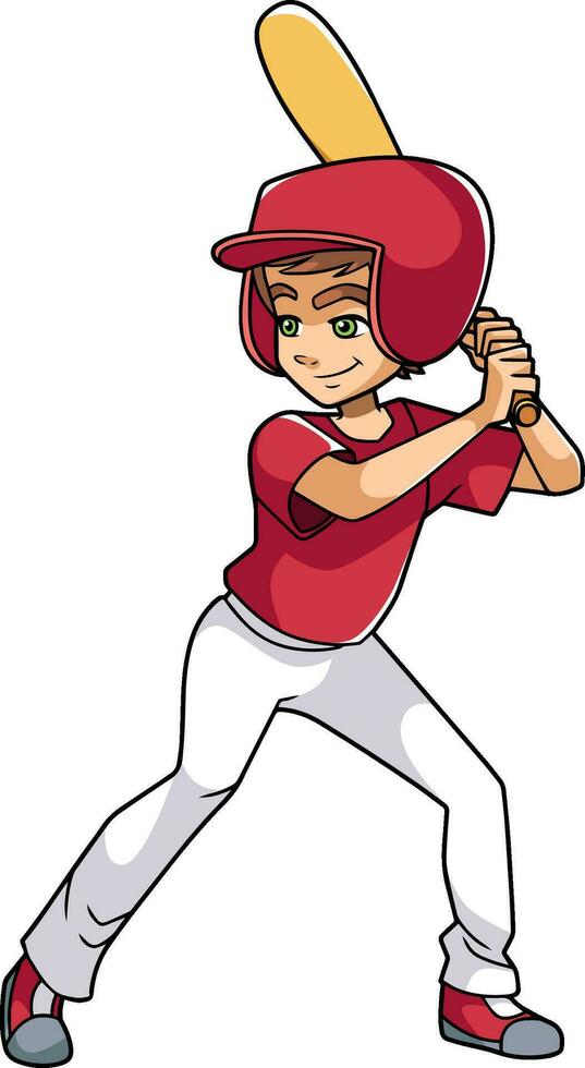 Baseball Batter Boy vector