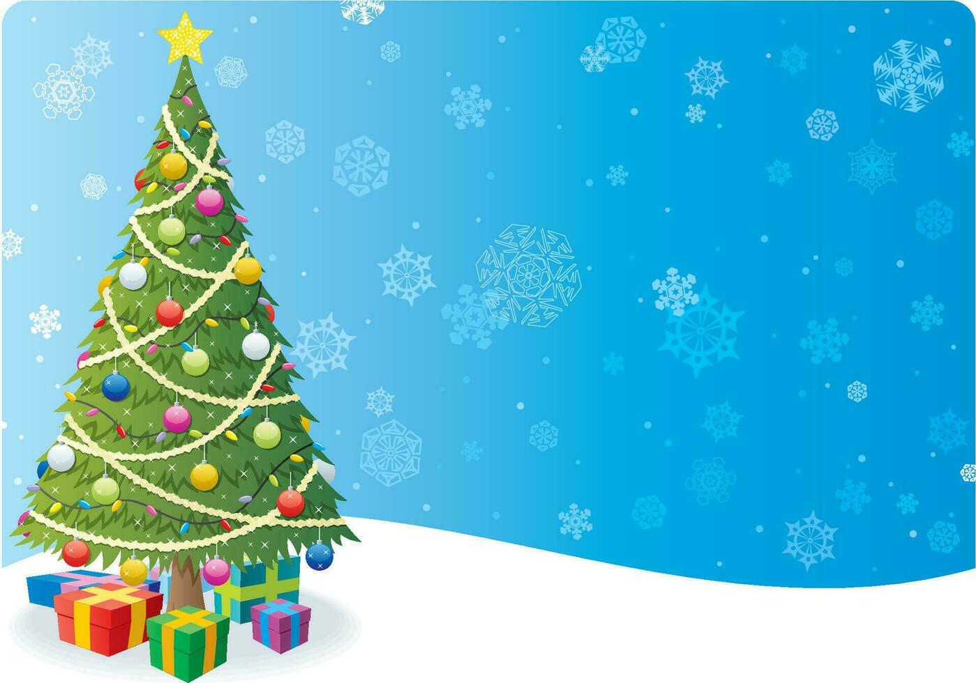 Christmas Tree Background 1 vector