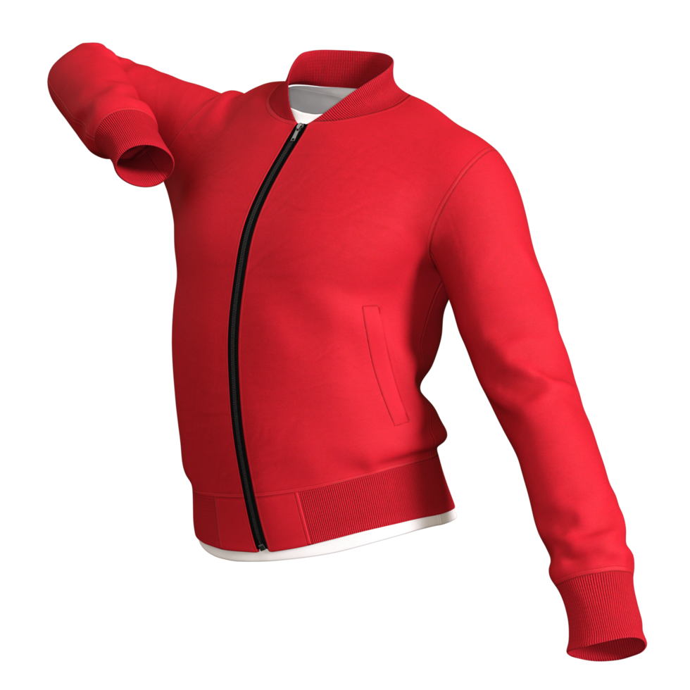 red jacket with zipper isolated 35489784 PNG